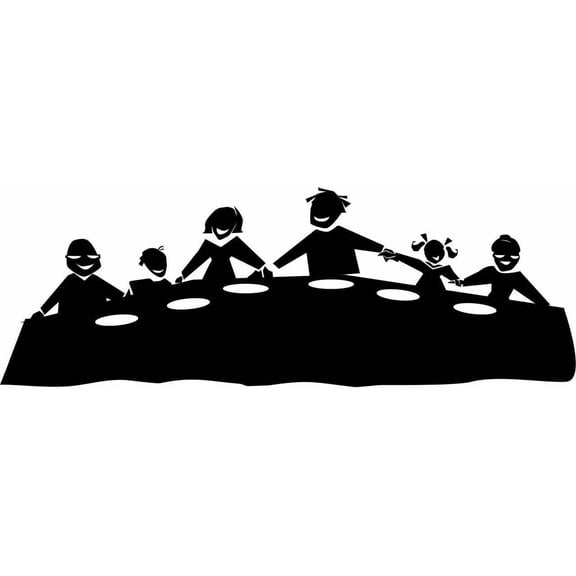 Custom Decals Family Saying Grace
