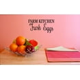 thumbnail image 1 of Custom Wall Decal Farm Kitchen Fresh Eggs 8x20", 1 of 1