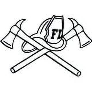 Custom Wall Decal Fireman Picture Art - Kids Boys Bedroom Peel & Stick Sticker - Vinyl Wall Decal