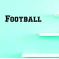 thumbnail image 1 of Custom Wall Decal Football Sign Lettering Sports Boy Teen Vinyl Wall Decal Sticker 8x30 Inches, 1 of 1