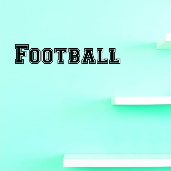 Custom Wall Decal Football Sign Lettering Sports Boy Teen Vinyl Wall Decal Sticker 8x30 Inches