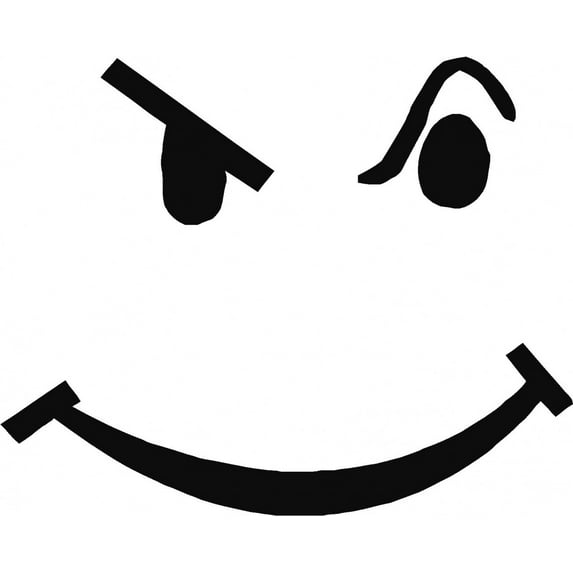 Custom Wall Decal Frown Face Picture Art Living Room Home Decor Sticker - Vinyl Wall Decal - Size : 10 X 12 Inches