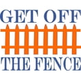 thumbnail image 1 of Do It Yourself Wall Decal Sticker Get Off The Fence, 1 of 1