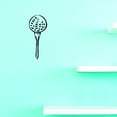 thumbnail image 1 of Custom Wall Decal Golf Tee Ball Sports Vinyl Wall Sticker 12x30", 1 of 1