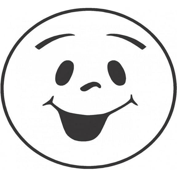 Custom Wall Decal Happy Face Picture Art Living Room Peel & Stick Sticker - Vinyl Wall Decal - Size : 12 X 12 Inches