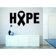 thumbnail image 1 of Custom Wall Decal : Hope Breast Cancer Ribbon Awareness Motivational Inspirational Quote 16x24", 1 of 1