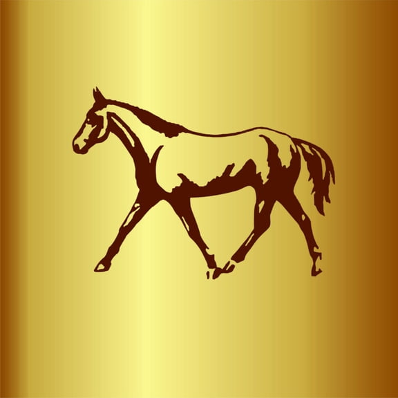 Custom Wall Decal Horse Animal Living Room - Vinyl Wall Sticker : 12 X 18"