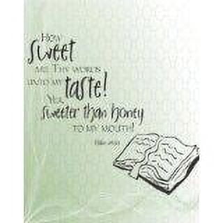 Custom Wall Decal How Sweet Are Thy Words Unto My Living Room Sticker - Vinyl Wall