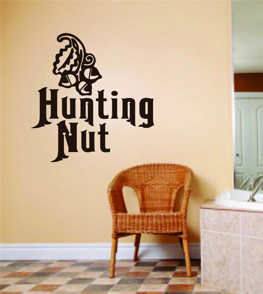 Custom Wall Decal Hunting Nut Letters With Deer Buck Image Animal ...
