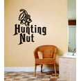 thumbnail image 1 of Custom Wall Decal Hunting Nut Letters With Deer Buck Image Animal Hunting Hunter Girl Ladies Sticker Vinyl Wall 18 X 18", 1 of 1