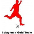 thumbnail image 1 of Custom Wall Decal I Play On A Gold Team Kids Bed Room - Home Decor Sticker Vinyl Wall, 1 of 2