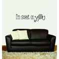 thumbnail image 1 of Custom Wall Decal Im Sweet On You - Picture Art - Peel & Stick Vinyl Wall Decal Sticker Size : 6 X 30 Inches, 1 of 1