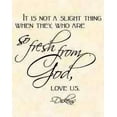 thumbnail image 1 of Custom Wall Decal It Is Not A Slight Thing When They, Who Are So Fresh From God, Love Us Home Decor Sticker Vinyl Wall, 1 of 1