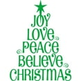 thumbnail image 1 of Custom Wall Decal Joy Love Peace Living Room Sticker Vinyl Wall 12 X 24", 1 of 1