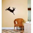 thumbnail image 1 of Custom Wall Decal Jumping Running Deer Buck Image 8"X12" - Animal Hunting Hunter Man Peel & Stick Sticker - Vinyl Wall Decal, 1 of 1