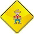 thumbnail image 1 of Custom Wall Decal Kids Cow Boy Picture Art - Kids Boys Room - Peel & Stick Sticker - Vinyl Wall Decal Size : 12 Inches X 12 Inches, 1 of 1