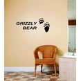 thumbnail image 1 of Custom Wall Decal Large Zoo Grizzly Bear Sticker Decorations Vinyl Wall Decoration Ideas 12 X 36", 1 of 1