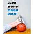 thumbnail image 1 of Custom Wall Decal Less Work More Surf Girls BedRoom Sticker Vinyl Wall 20 X 10", 1 of 1