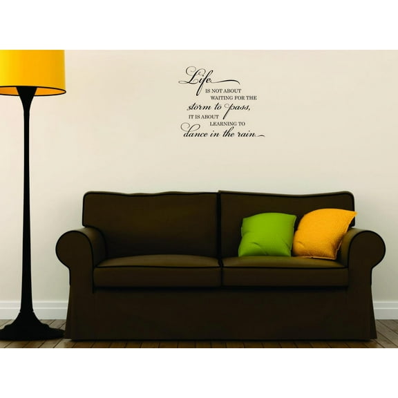 Custom Wall Decal - Life Is Not Measured By The Number Of Breaths We Take But By The Moments That Take Our Breath Away Quote Decor Art 18x18"