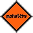 thumbnail image 1 of Custom Wall Decal Monsters - Boys Bed Room - - Vinyl Wall Sticker : 8 X8", 1 of 1