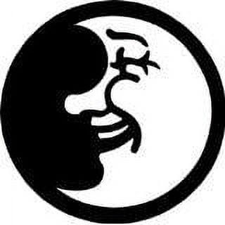 Custom Wall Decal Moon And Face Picture Art Kids Boys Bedroom Home Decor Sticker - Vinyl Wall Decal