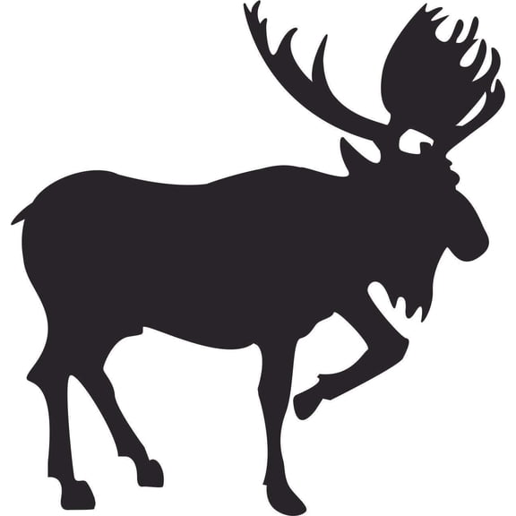 Custom Wall Decal Moose Animal Picture Art Kids Boys Bedroom Sticker Vinyl Wall Decal 10 X 10 Inches