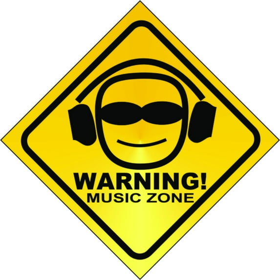 Custom Wall Decal Music Zone - Kids Boys Bed Room - Sticker - Vinyl Wall : 10 X10"