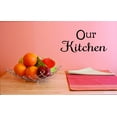 thumbnail image 1 of Custom Wall Decal Our Kitchen Decoration Sticker Vinyl Wall Custom Wall Decal 16x40", 1 of 1
