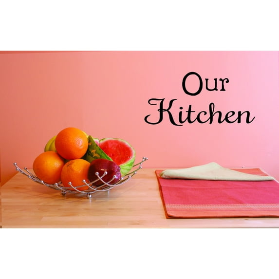 Custom Wall Decal Our Kitchen Decoration Sticker Vinyl Wall Custom Wall Decal 8x20 Inches
