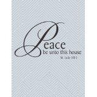 Custom Wall Decal Peace Be Unto This House Living Room Sticker - Vinyl Wall