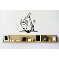 thumbnail image 1 of Custom Wall Decal Peel & Stick Sticker : Angry Fish Vinyl Mural 16x16 Inches, 1 of 1