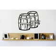 thumbnail image 1 of Custom Wall Decal Peel & Stick Sticker : Barrels Design Vinyl Mural 16x24 Inches, 1 of 1