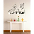 thumbnail image 1 of Custom Wall Decal Peel & Stick Sticker : Bathtime Mermaid Bathroom Tub Sign Quote Design Mural 16x24 Inches, 1 of 1