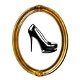 thumbnail image 1 of Custom Wall Decal - Peel & Stick Sticker Shoe Heel Fashion Home Decor Picture Art 12 x 12 Inches, 1 of 1