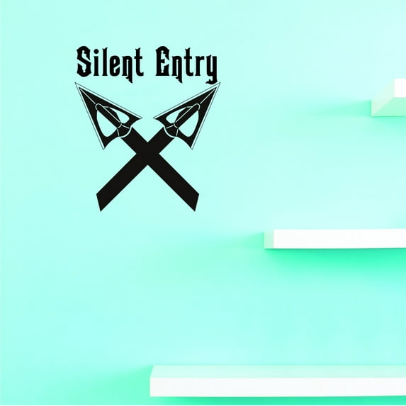 Custom Wall Decal - Peel & Stick Sticker : Silent Entry Home Decor Picture Art 20x40 Inches
