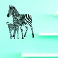 thumbnail image 1 of Custom Wall Decal - Peel & Stick Sticker : Two Zebras (2) Home Decor Picture Art 20x40 Inches, 1 of 1
