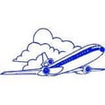 thumbnail image 1 of Custom Wall Decal Plane Picture Art Kids Boys Bedroom Peel & Stick Sticker - Vinyl Wall Decal, 1 of 1