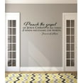 thumbnail image 1 of Custom Wall Decal Preach the gospel of Jesus Christ at ll times & when necessary, use words. Francis of Assisi Quote Sticker Wall 20x40", 1 of 1