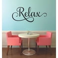 thumbnail image 1 of Custom Wall Decal : Relax Tub Bathroom Sign 10x20", 1 of 1