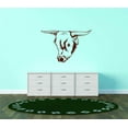 thumbnail image 1 of Custom Wall Decal Rodeo Bull Head Animal Vinyl Wall Vinyl Peel And Stick Sticker Wall Graphic Design 20x20, 1 of 1