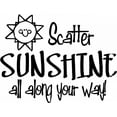 thumbnail image 1 of Custom Wall Decal Scatter Sunshine All Along Your Way! Living Room Sticker - Vinyl Wall - : 12 X 18", 1 of 1