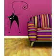 thumbnail image 1 of Custom Wall Decal Silly Crazy Cat Silhouette Peel & Stick Sticker Vinyl Wall Decal 12x18 Inches, 1 of 1