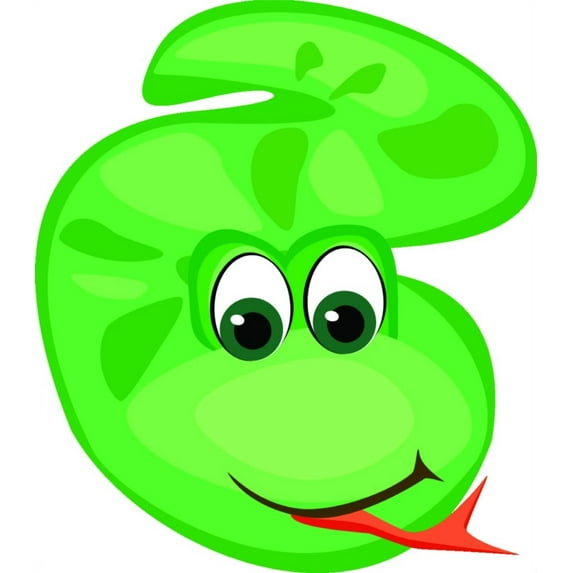 Custom Wall Decal Snake Face Animal Picture Art - Kids Boys And Girls Room - Sticker - Vinyl Wall Size : 12X18 Inches