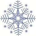thumbnail image 1 of Custom Wall Decal Snow Flake Design Winter Seasonal - Picture Art - Peel & Stick Vinyl Wall Decal Sticker Size : 18 X 18 Inches, 1 of 1