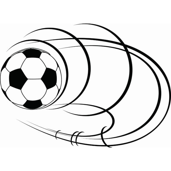 Custom Wall Decal Soccer Ball Picture Art - Kids Boys Bed Room - Peel & Stick Sticker - Vinyl Wall Decal - 20x20 Inches