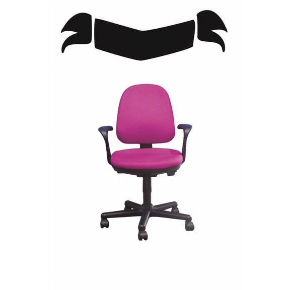 Custom Wall Decal Sticker : Angular Ribbon Silhouette 14x28"