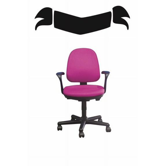 Custom Wall Decal Sticker : Angular Ribbon Silhouette 14x28"
