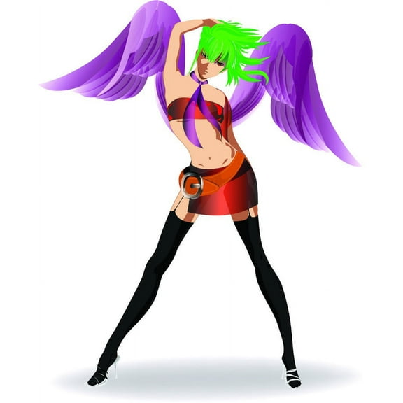 Custom Wall Decal Sticker : Anime Animation Design 16x24"