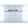 thumbnail image 1 of Custom Wall Decal Sticker Bath Wash Brush Floss Flush Home Decor 16 x 40", 1 of 1
