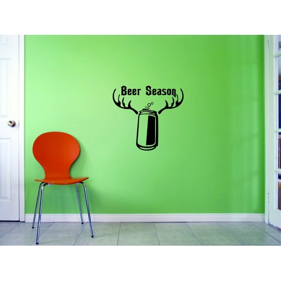 Custom Wall Decal Sticker : Beer Season Home Decor 10x20"